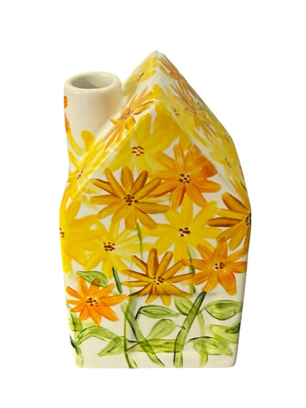 Handpainted Hearth & Hand Colorful Floral Small Decorative House Home Accent.
